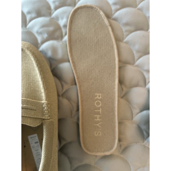 Rothy's Metallic Collector's Edition The Driver Gold Dust Size 8 Loafer - Picture 8 of 9